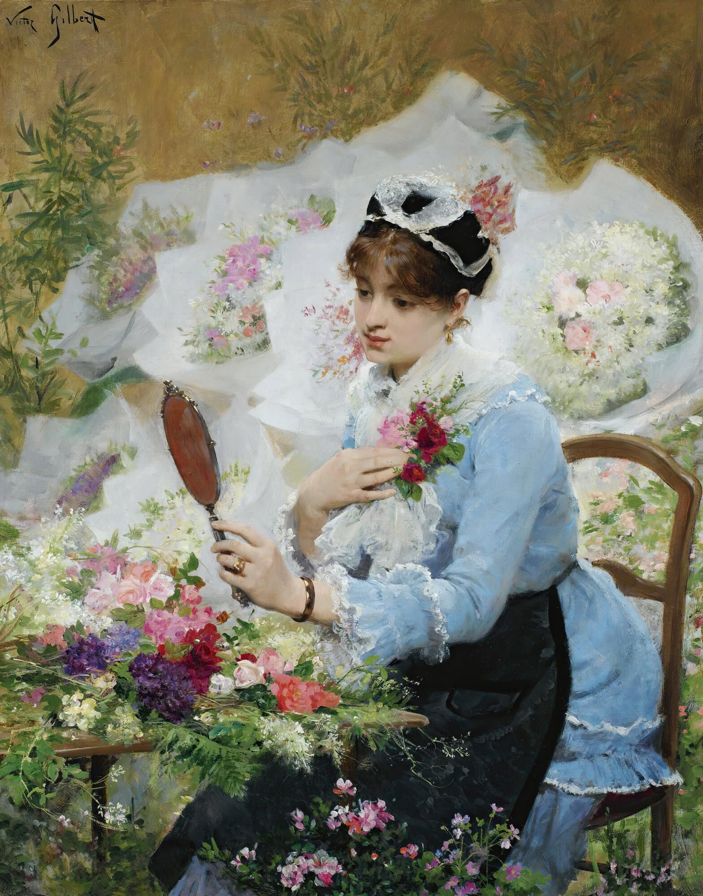A vendedora de flores - Victor Gabriel Gilbert