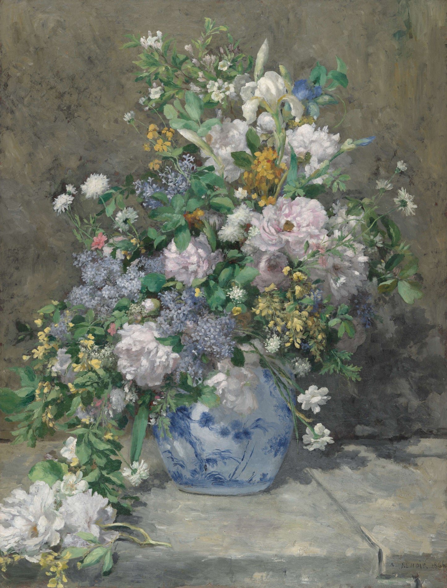 Buquê de primavera - Pierre-Auguste Renoir