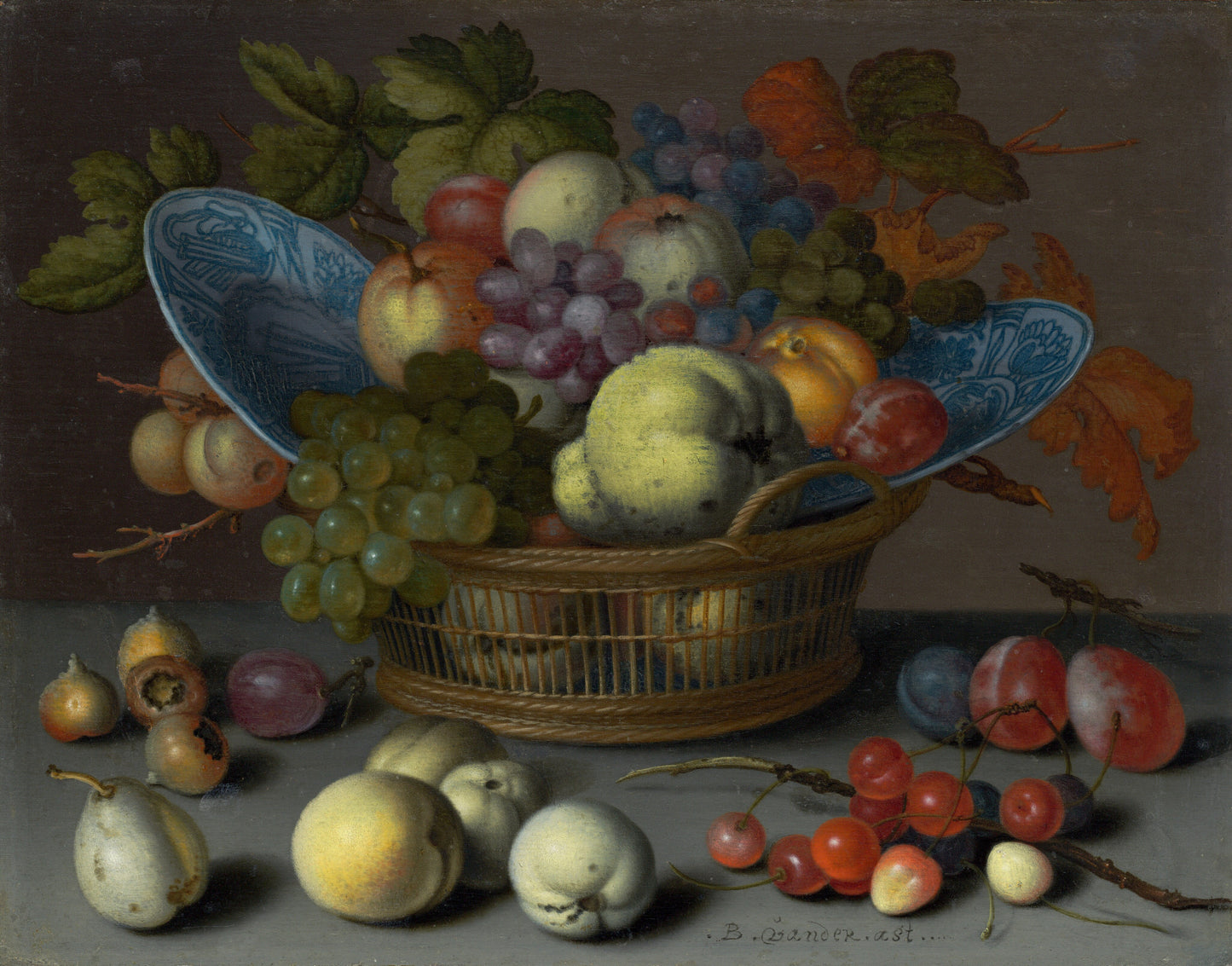 Cesta de frutas - Balthasar van der Ast