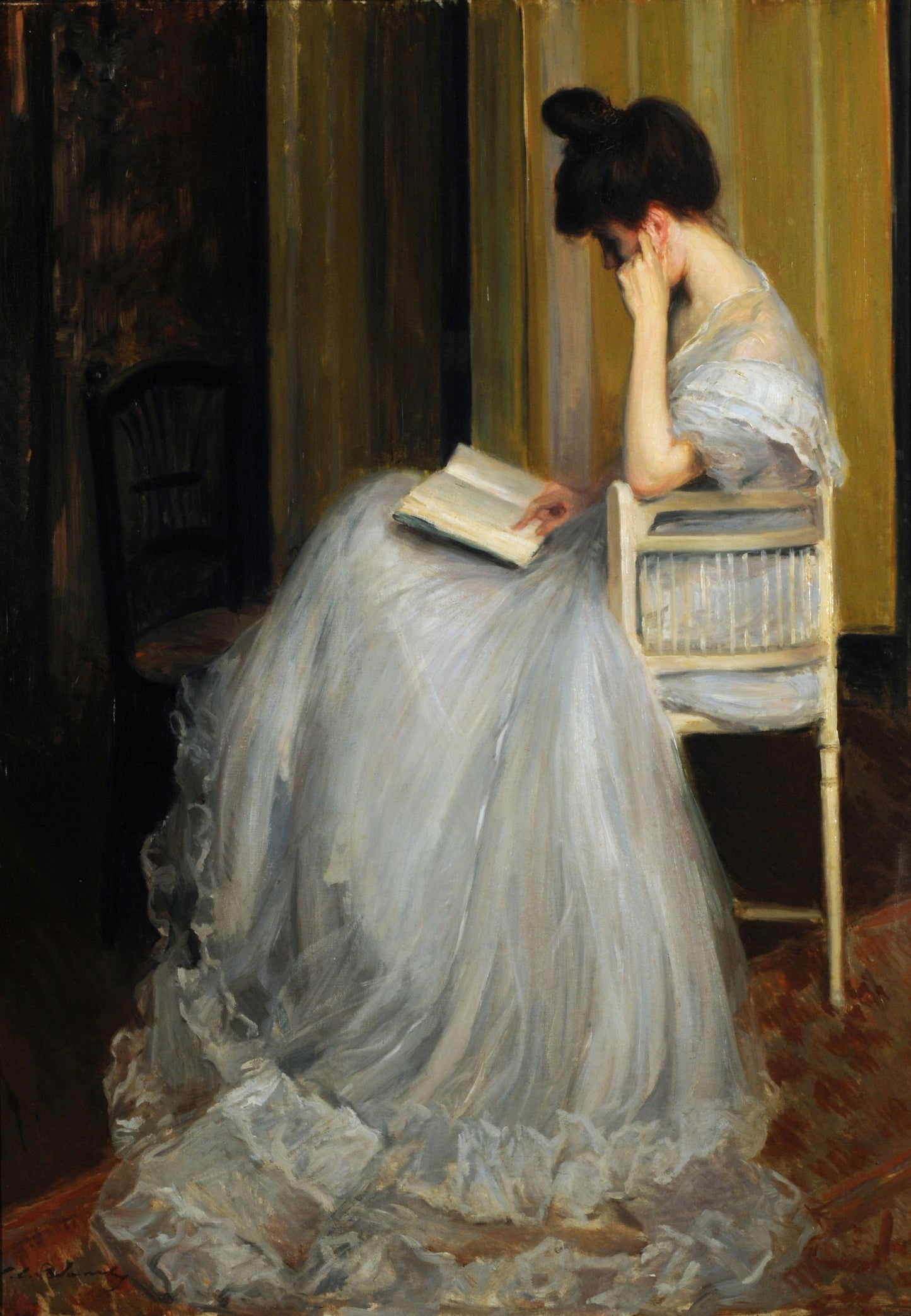 Mulher lendo - Jacques-Émile Blanche