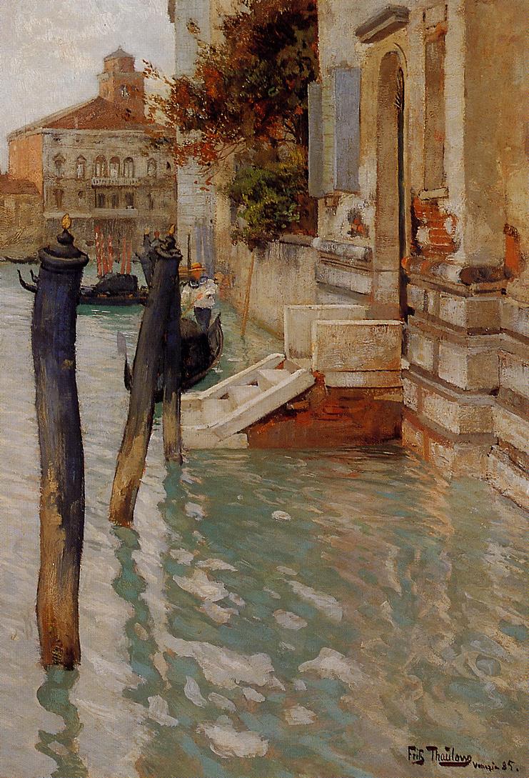 No Grande Canal de Veneza - Frits Thaulow