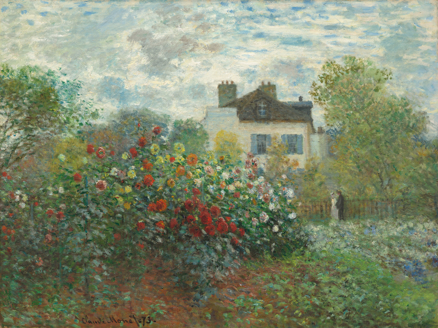 O jardim do artista em Argenteuil - Claude Monet