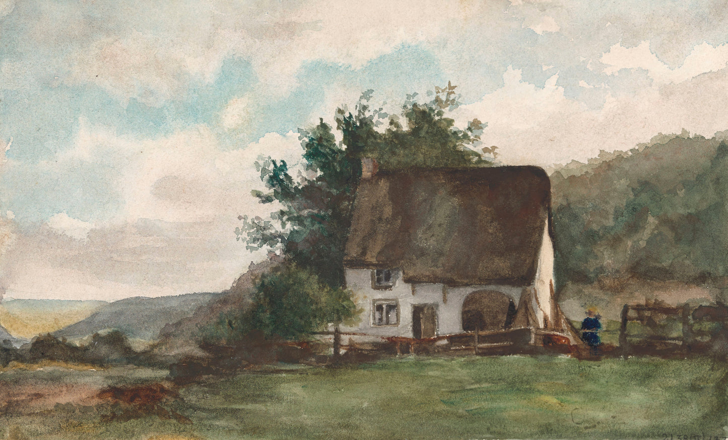 Paisagem com uma casa - Nicaise De Keyser