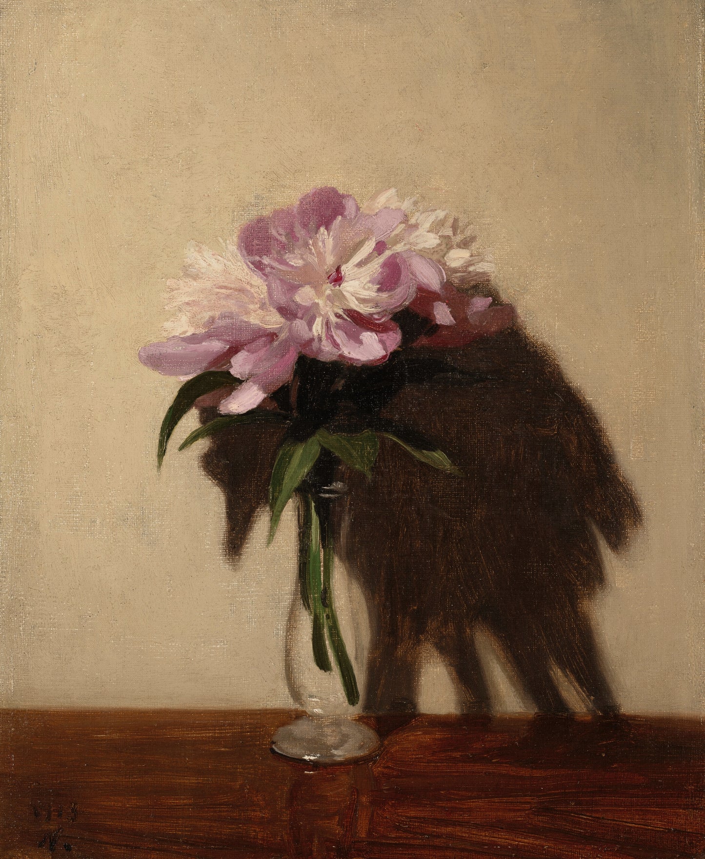 Peônias rosa - William Nicholson