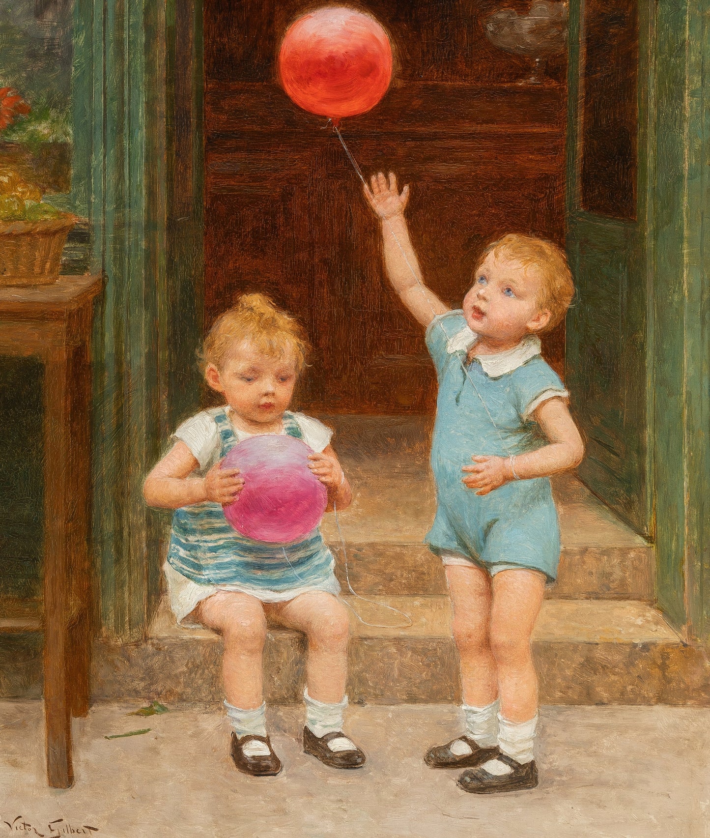 Preparativos para festa de aniversário - Victor Gabriel Gilbert