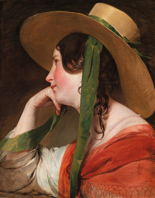 Menina com chapéu de palha - Friedrich von Amerling