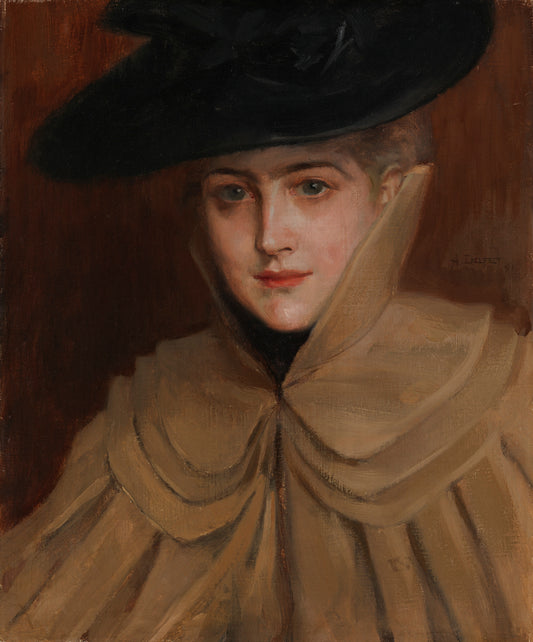 Retrato de uma jovem - Albert Edelfelt