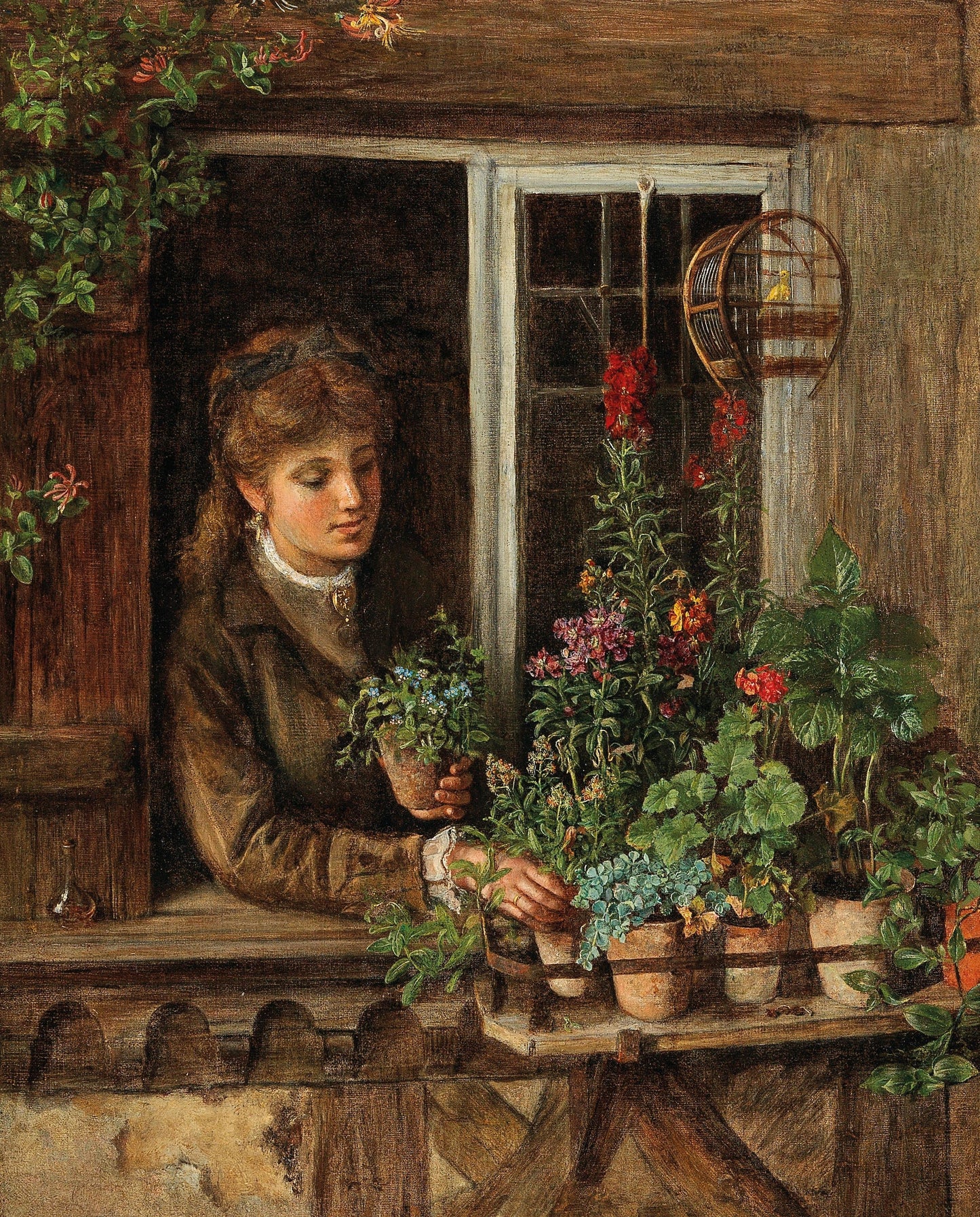 A amante das flores - Artista Anônimo