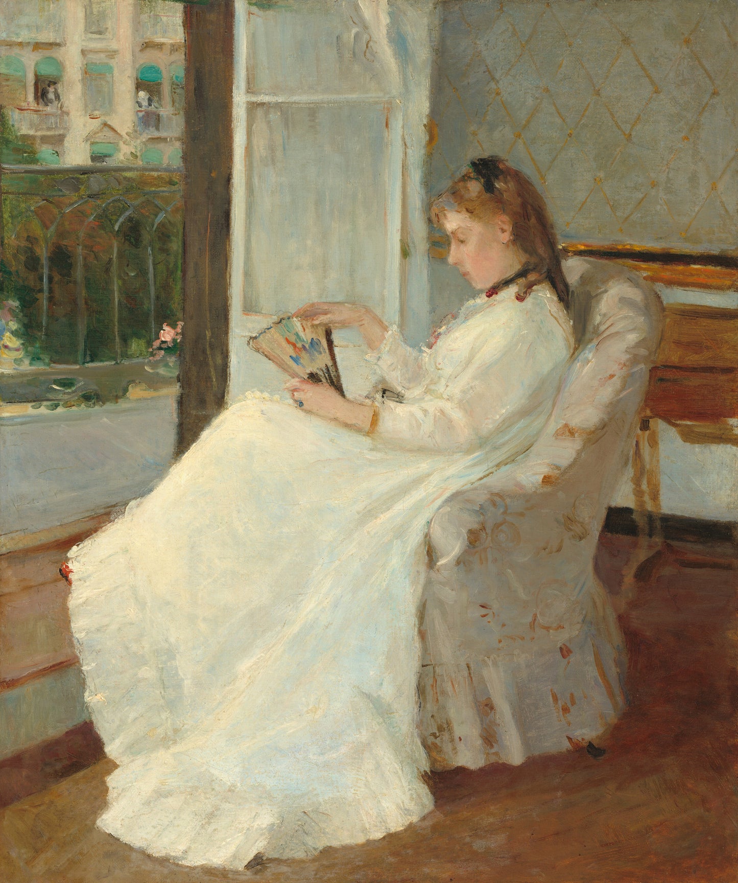 A irmã do artista na janela - Berthe Morisot