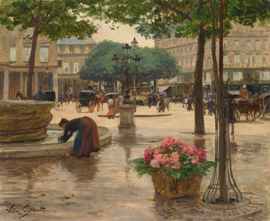 A praça do teatro francês - Victor Gabriel Gilbert