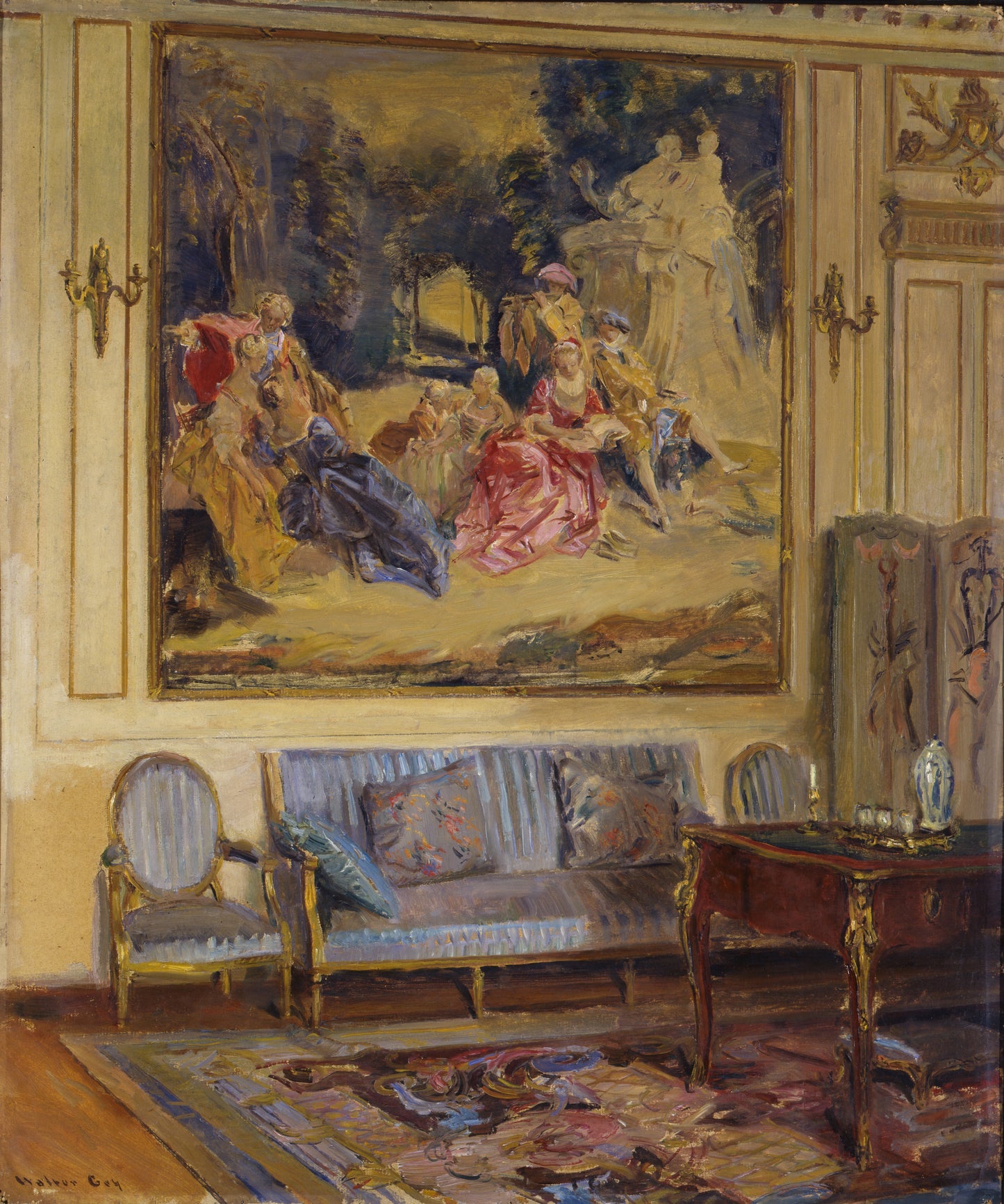 Boudoir, Castelo de Chaalis - Walter Gay
