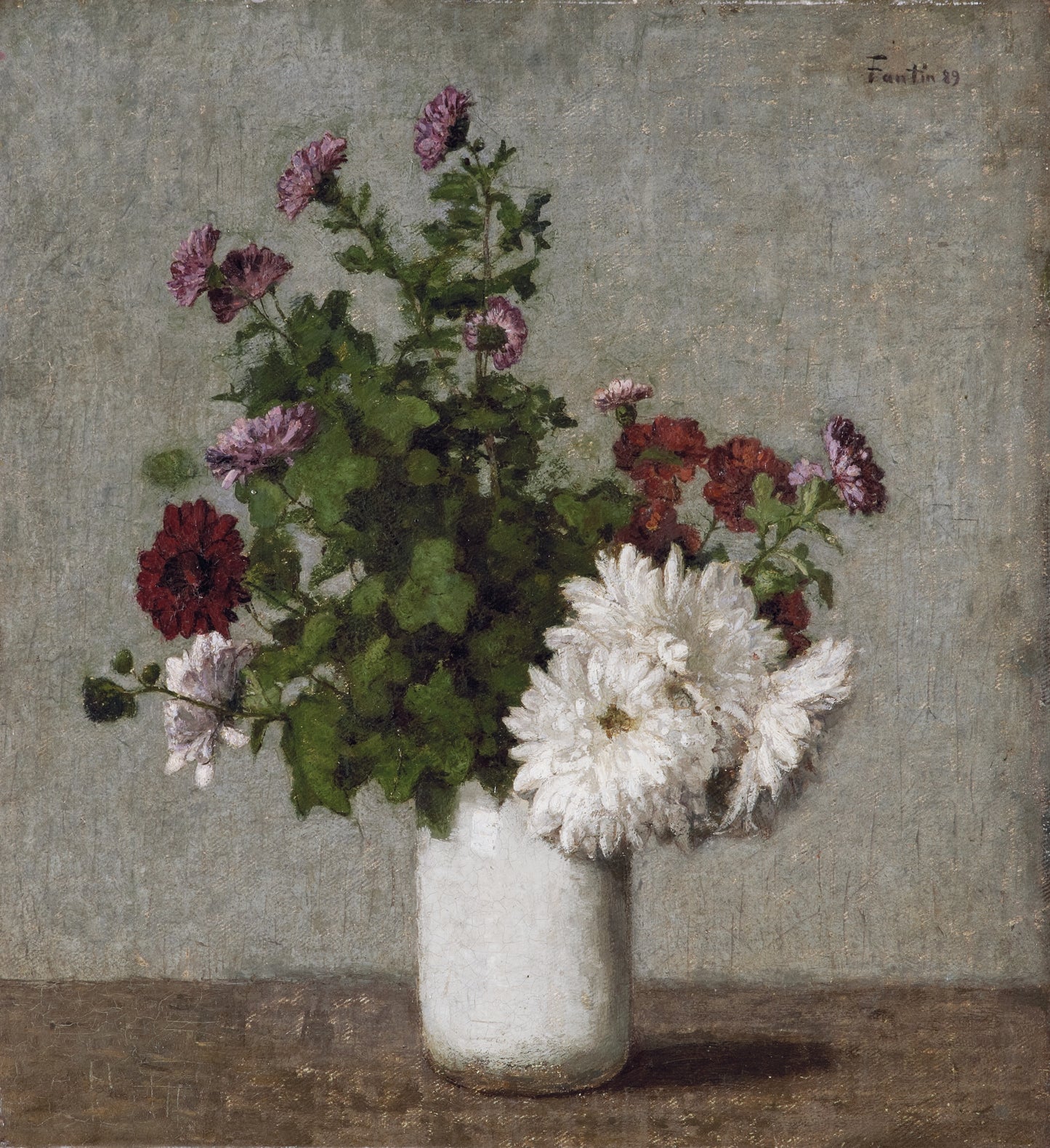 Crisântemos de outono - Henri Fantin-Latour