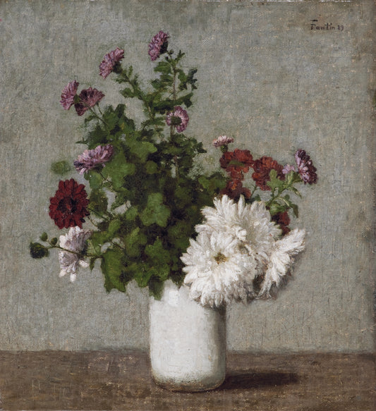 Crisântemos de outono - Henri Fantin-Latour