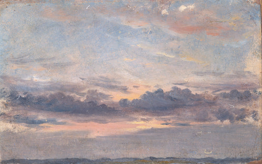 Estudo de nuvens, pôr do sol - John Constable