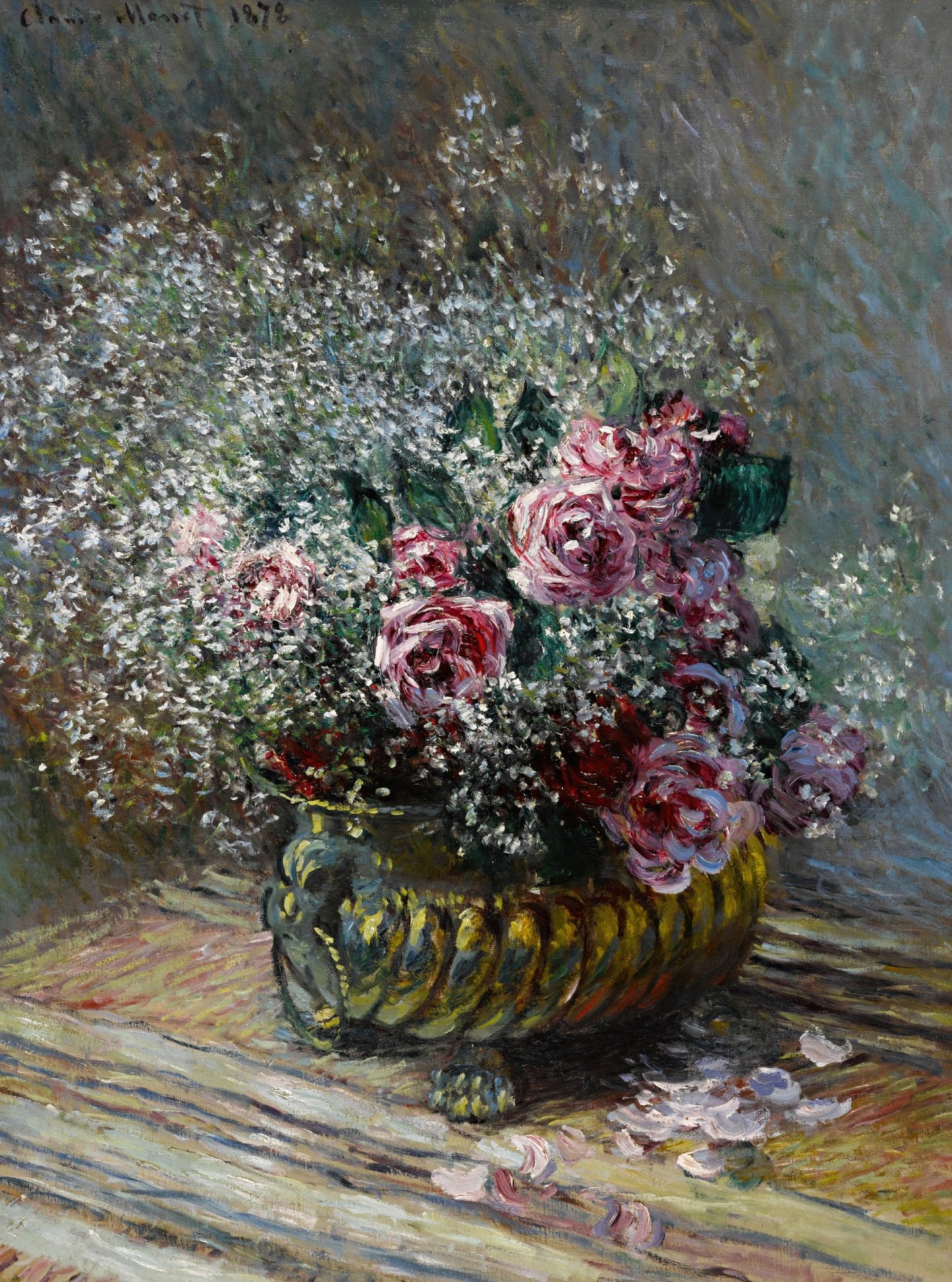 Flores em um vaso - Claude Monet