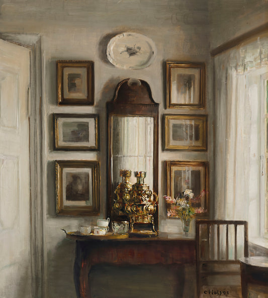 Interior com Samovar - Carl Holsøe