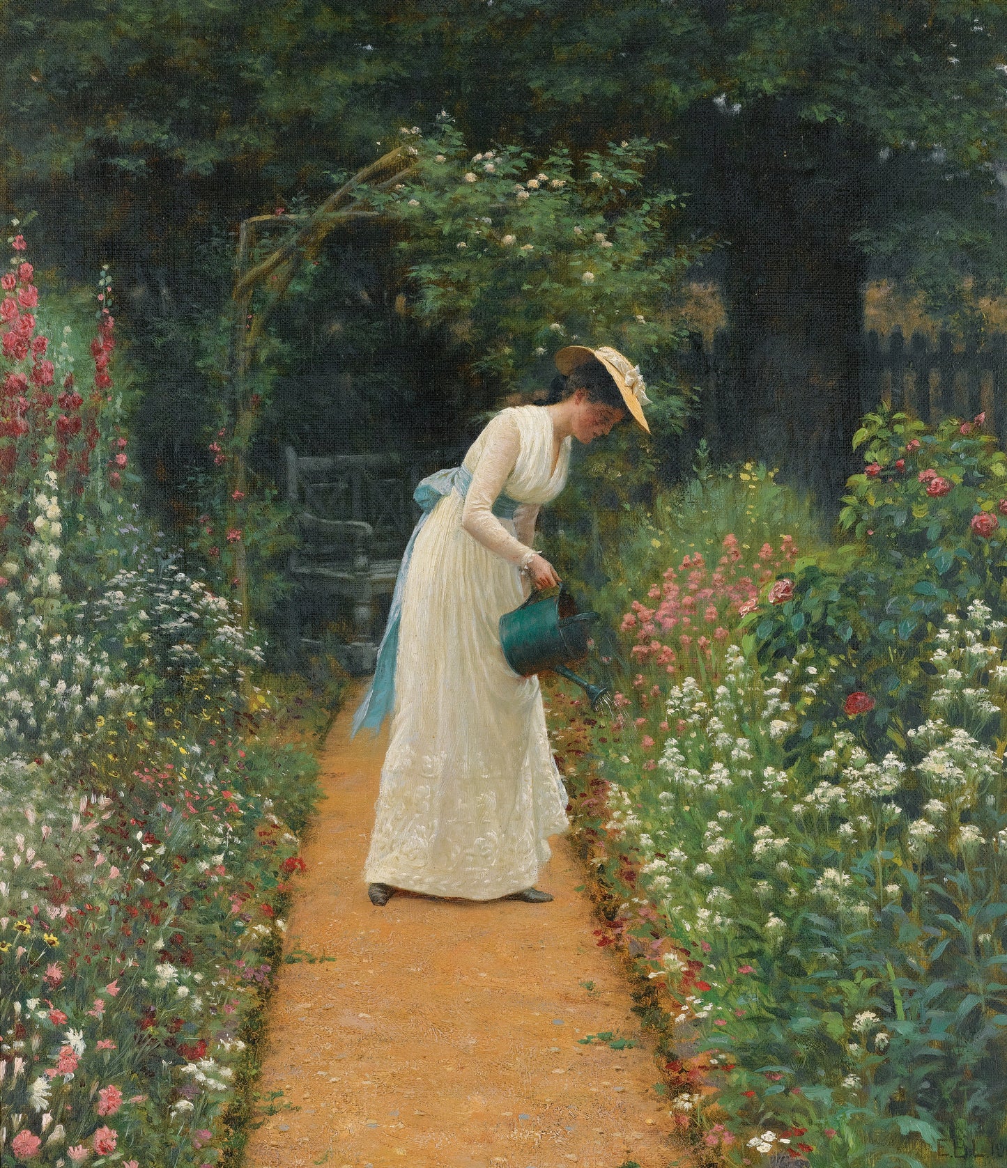 Jardim da minha senhora - Edmund Blair Leighton