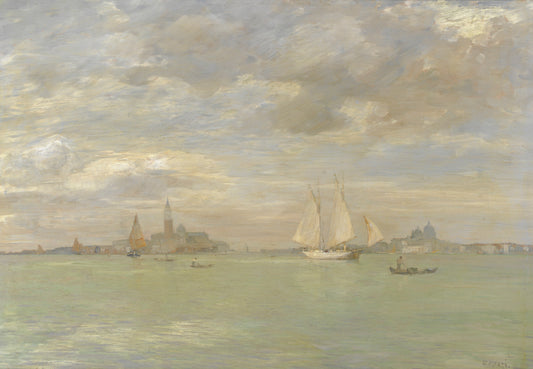 Lagoa em Veneza - Guglielmo Ciardi