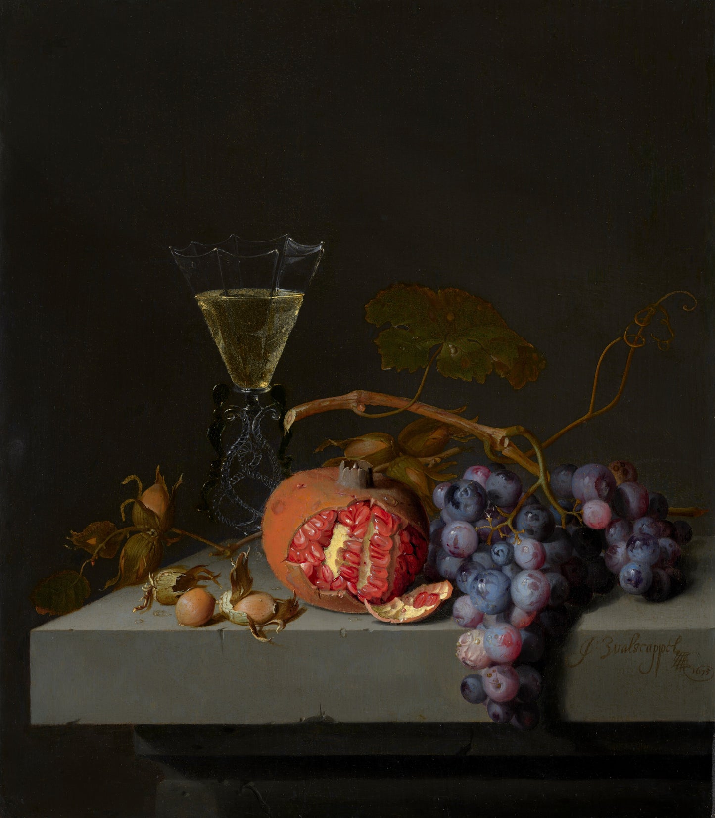 Natureza morta com frutas - Jacob van Walscapelle