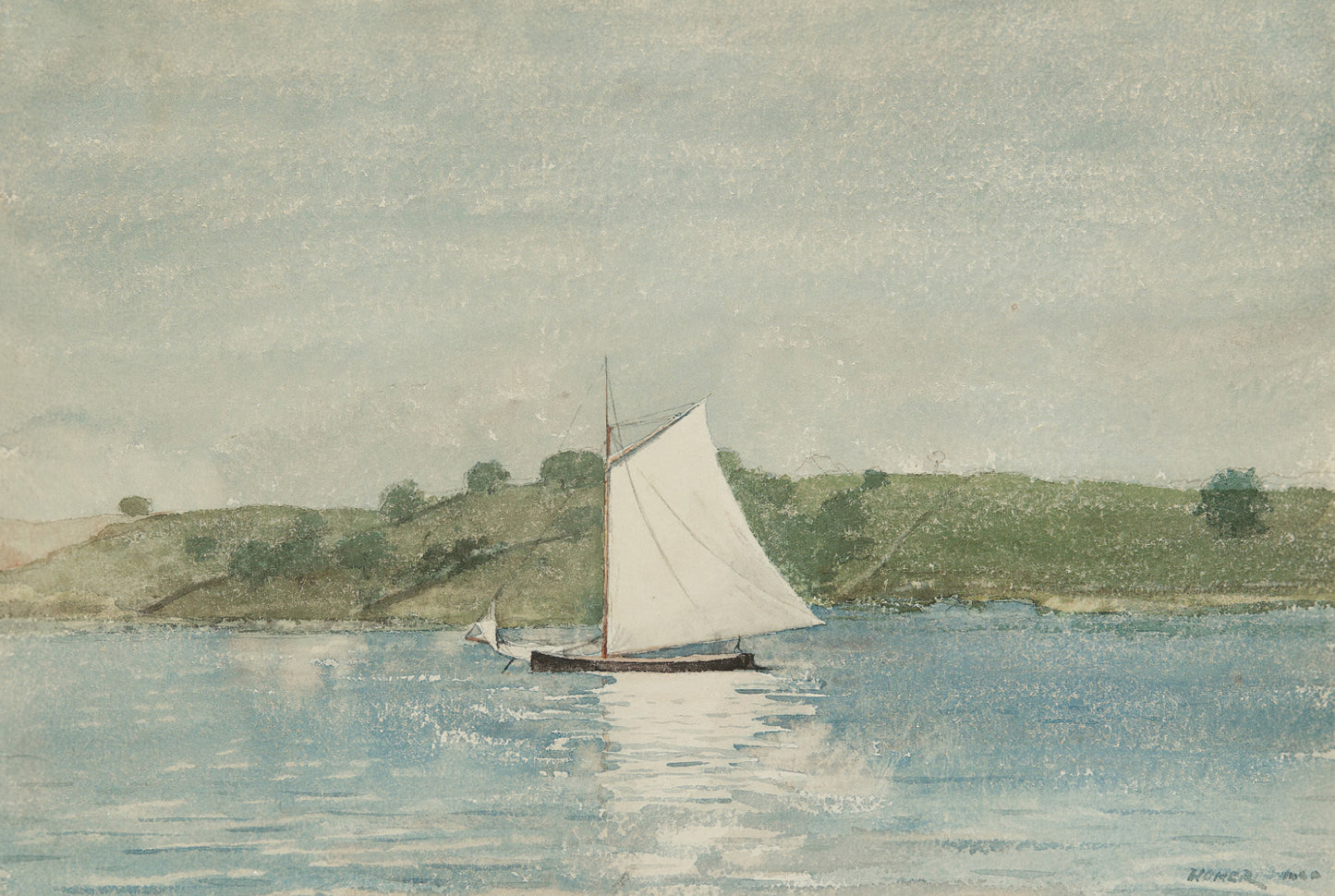 Navegando em águas calmas - Winslow Homer