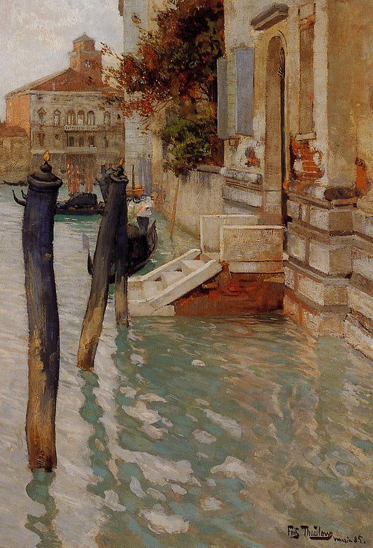 No Grande Canal de Veneza - Frits Thaulow