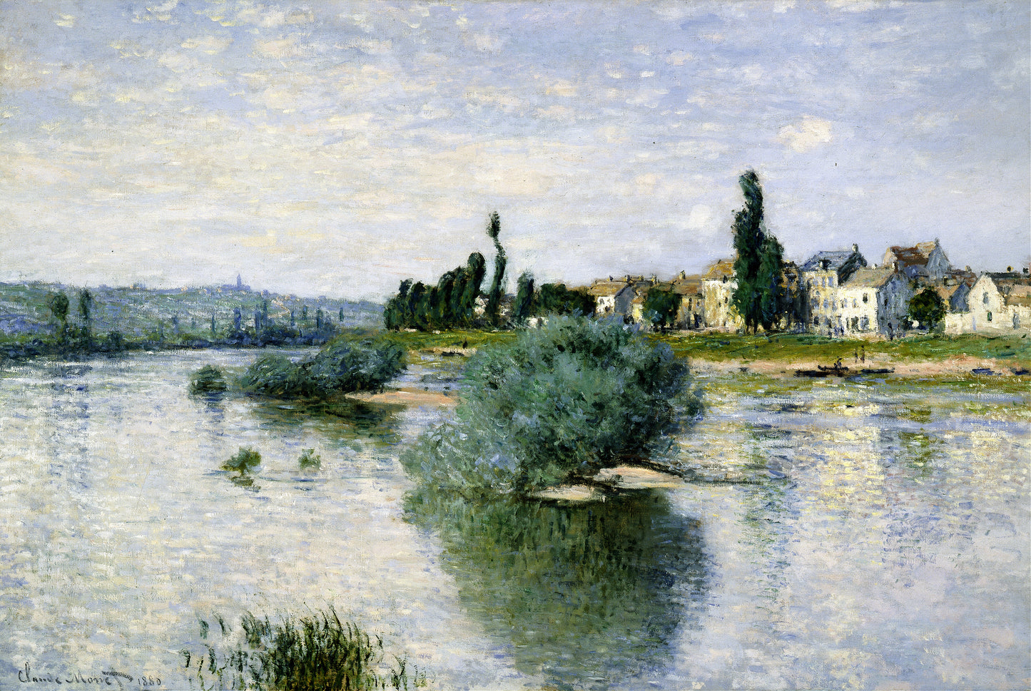 O Sena em Lavacourt - Claude Monet