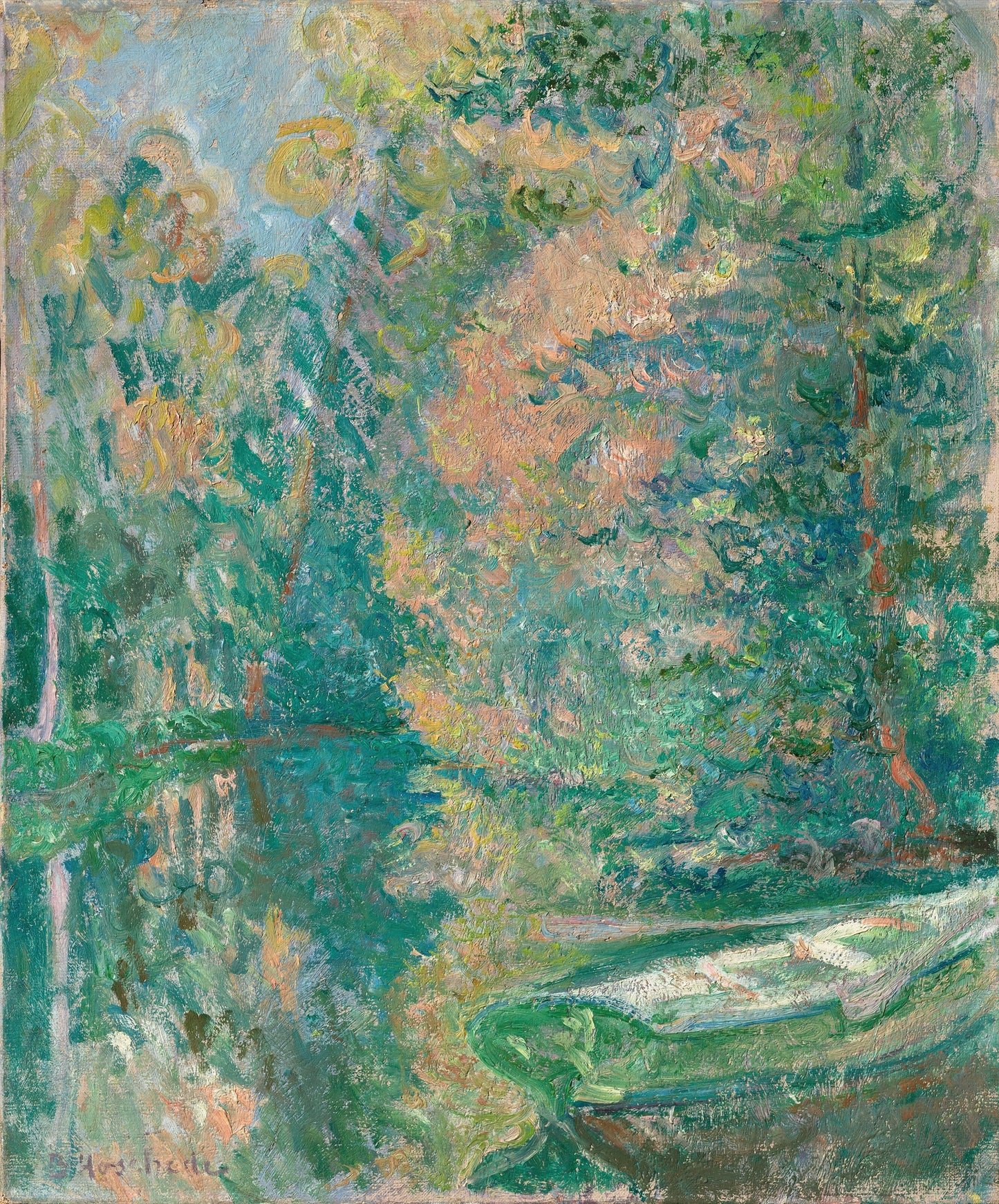 O barco no Epte - Blanche Hoschedé-Monet
