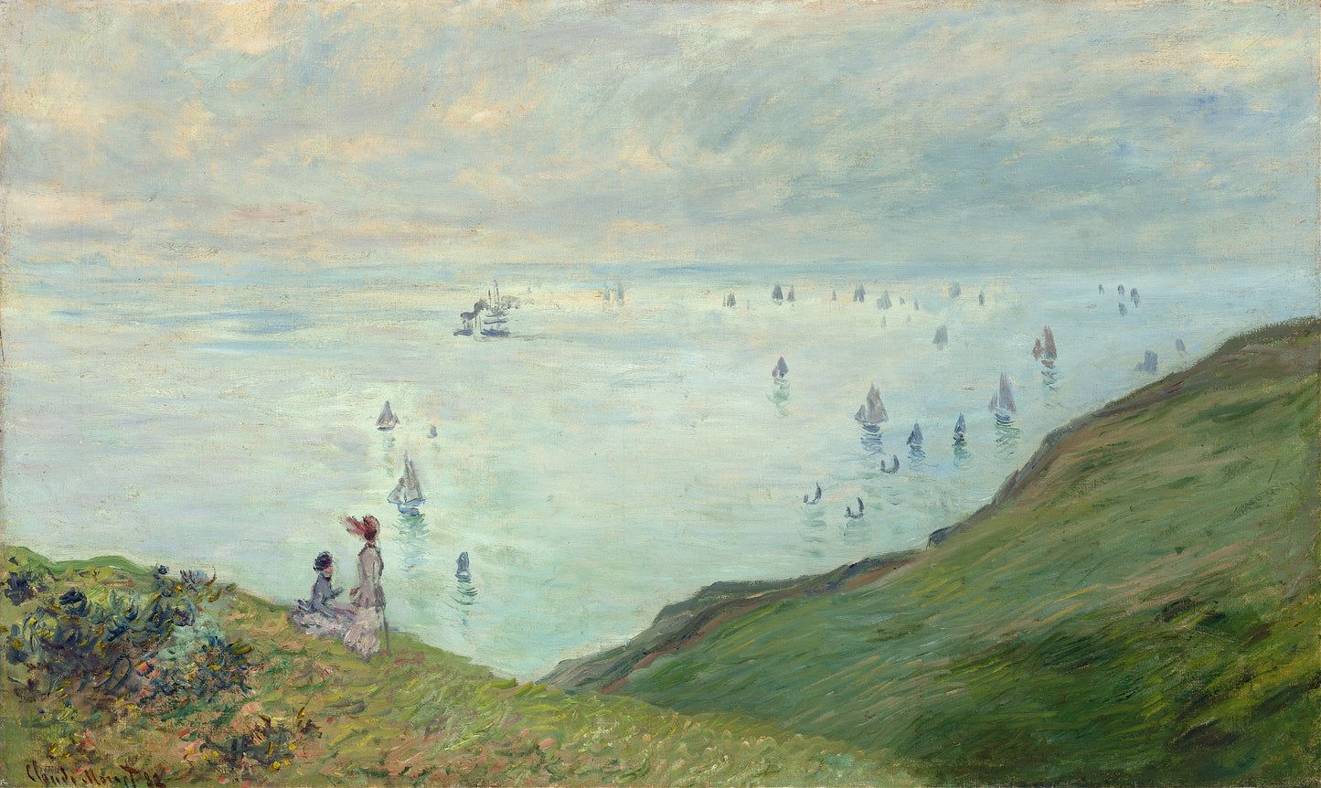 Penhascos em Pourville - Claude Monet