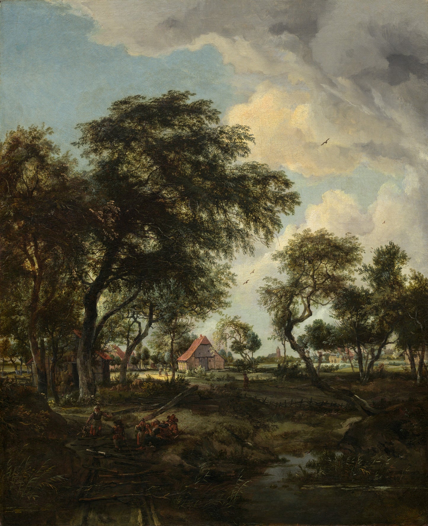 Uma fazenda ao sol - Meindert Hobbema