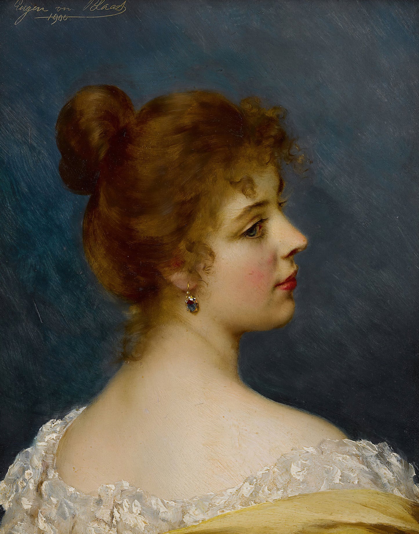 Uma beleza italiana - Eugen von Blaas