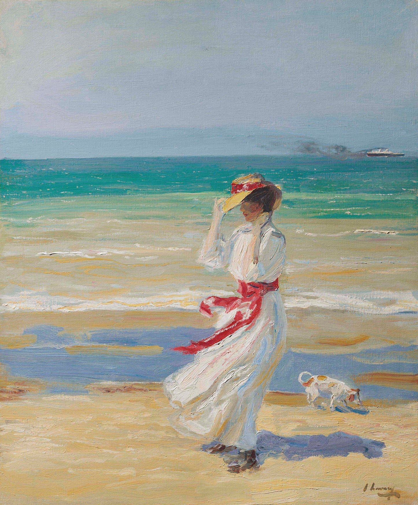 Um dia ventoso - Sir John Lavery