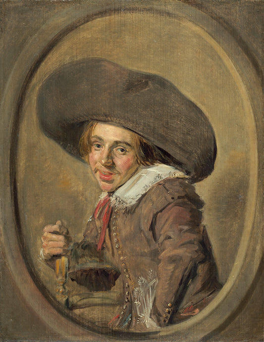 Um jovem com um chapéu grande - Frans Hals
